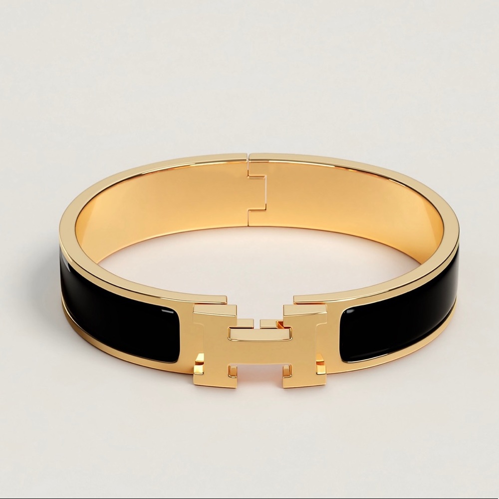 Hermes Clic H bracelet black